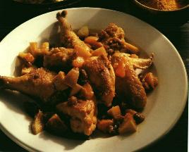 Haehnchen Frucht Curry